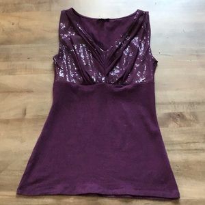 Express Sleeveless Sequin Top